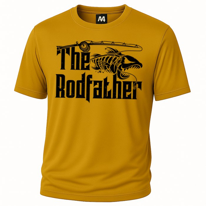 Funny The Rodfather FIshing Cooling Performance Crew T-Shirt