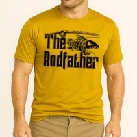 Funny The Rodfather FIshing Cooling Performance Crew T-Shirt