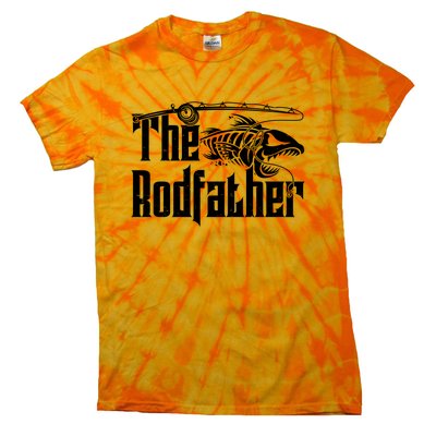 Funny The Rodfather FIshing Tie-Dye T-Shirt