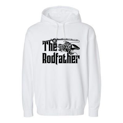 Funny The Rodfather FIshing Garment-Dyed Fleece Hoodie