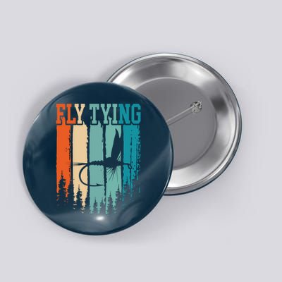 Fly Tying Retro Vintage Button