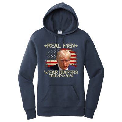 Funny Trump Real M.E.N Wear Diapers Women's Pullover Hoodie