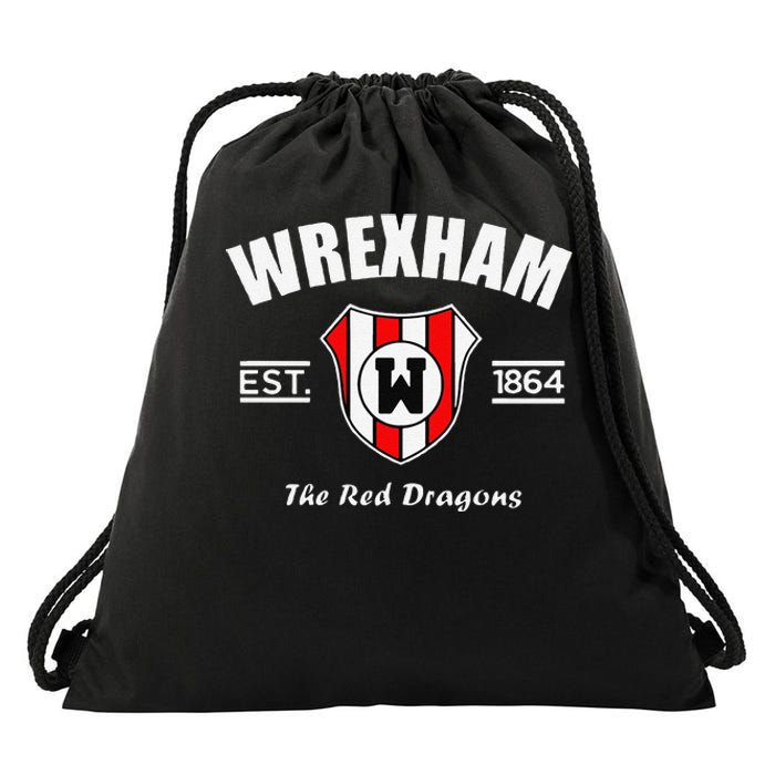 Funny The Red Dragons Wrexham Fc Football Club Wrexham Drawstring Bag