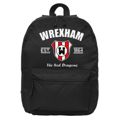 Funny The Red Dragons Wrexham Fc Football Club Wrexham 16 in Basic Backpack