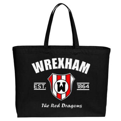 Funny The Red Dragons Wrexham Fc Football Club Wrexham Cotton Canvas Jumbo Tote