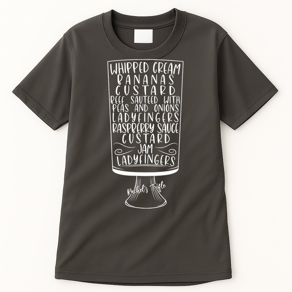 Friends Thanksgiving Rachel's Trifle Whipped Cream Bananas Tall T-Shirt