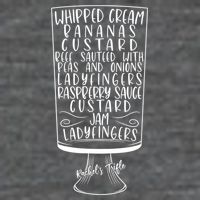 Friends Thanksgiving Rachel's Trifle Whipped Cream Bananas Tall T-Shirt