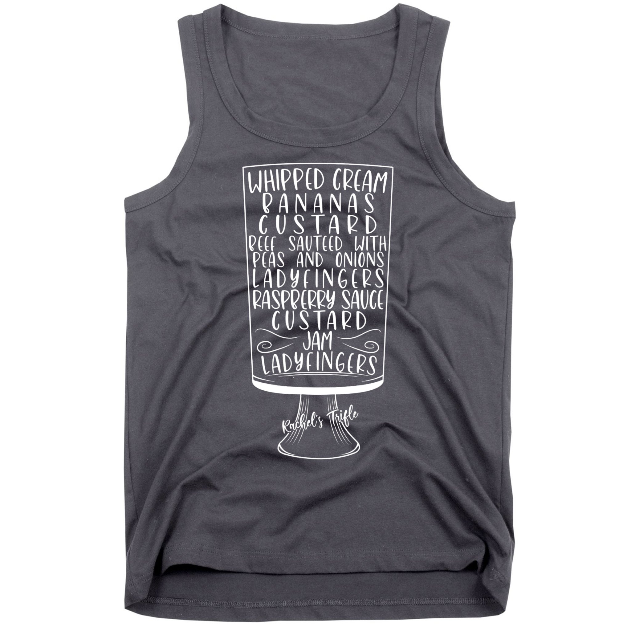Friends Thanksgiving Rachel's Trifle Whipped Cream Bananas Tank Top