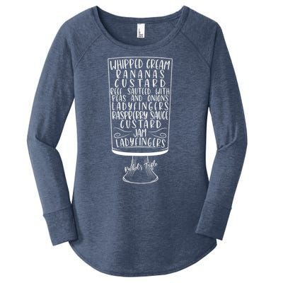 Friends Thanksgiving Rachel's Trifle Whipped Cream Bananas Women's Perfect Tri Tunic Long Sleeve Shirt