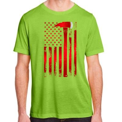 Fire Thin Red Line American Flag Axe Gift Firefighter Dad Gift Adult ChromaSoft Performance T-Shirt