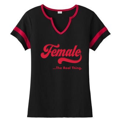 Female The Real Thing Ladies Halftime Notch Neck Tee