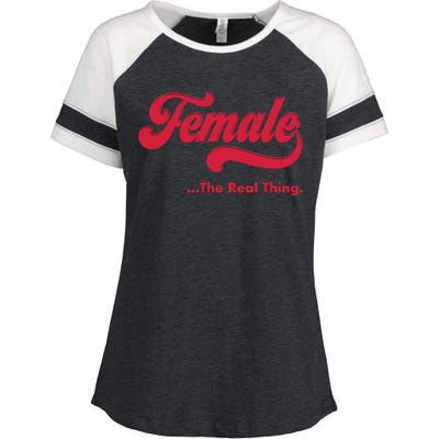 Female The Real Thing Enza Ladies Jersey Colorblock Tee