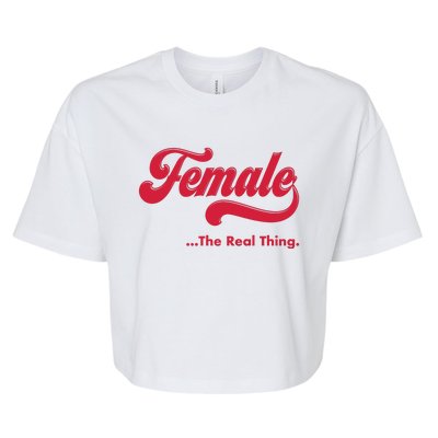 Female The Real Thing Bella+Canvas Jersey Crop Tee