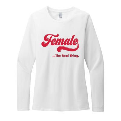 Female The Real Thing Womens CVC Long Sleeve Shirt