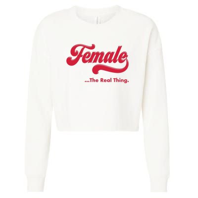 Female The Real Thing Cropped Pullover Crew