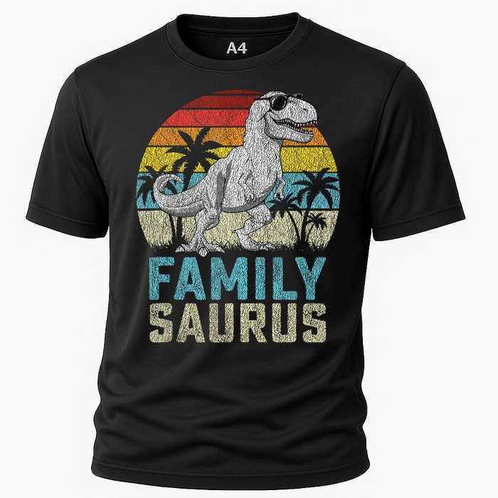 Familysaurus T Rex Dinosaur Family Saurus FatherS Family Tank Top Cooling Performance Crew T-Shirt