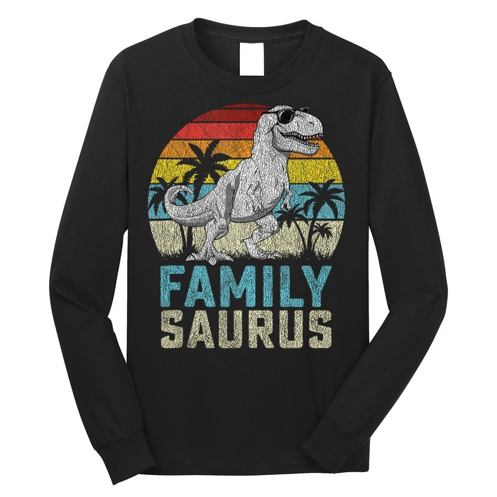 Familysaurus T Rex Dinosaur Family Saurus FatherS Family Tank Top Long Sleeve Shirt