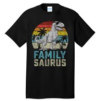 Familysaurus T Rex Dinosaur Family Saurus FatherS Family Tank Top Tall T-Shirt