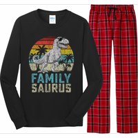 Familysaurus T Rex Dinosaur Family Saurus FatherS Family Tank Top Long Sleeve Pajama Set