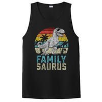 Familysaurus T Rex Dinosaur Family Saurus FatherS Family Tank Top PosiCharge Competitor Tank