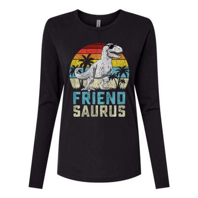 Friendsaurus T Rex Dinosaur Friend Saurus FatherS Family Sweat Womens Cotton Relaxed Long Sleeve T-Shirt