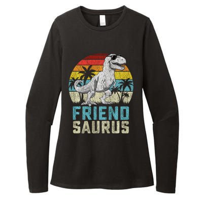 Friendsaurus T Rex Dinosaur Friend Saurus FatherS Family Sweat Womens CVC Long Sleeve Shirt