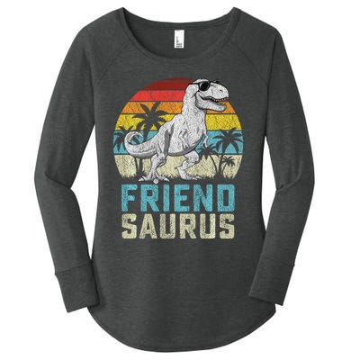 Friendsaurus T Rex Dinosaur Friend Saurus FatherS Family Sweat Women's Perfect Tri Tunic Long Sleeve Shirt