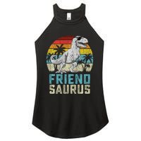 Friendsaurus T Rex Dinosaur Friend Saurus FatherS Family Sweat Women's Perfect Tri Rocker Tank