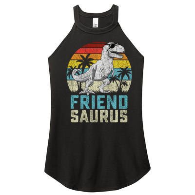 Friendsaurus T Rex Dinosaur Friend Saurus FatherS Family Sweat Women's Perfect Tri Rocker Tank