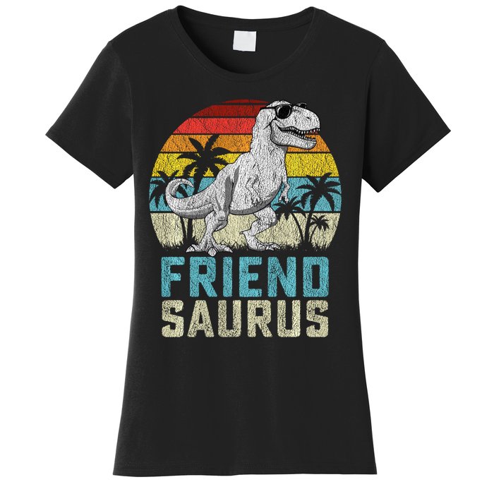 Friendsaurus T Rex Dinosaur Friend Saurus FatherS Family Sweat Women's T-Shirt