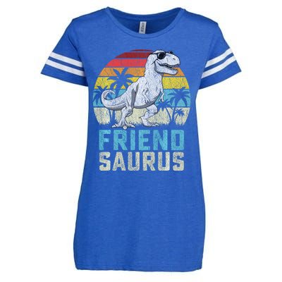 Friendsaurus T Rex Dinosaur Friend Saurus FatherS Family Sweat Enza Ladies Jersey Football T-Shirt