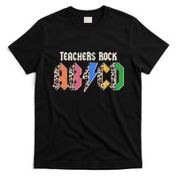 Funny Teachers Rock ABCD Rocker T-Shirt