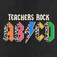 Funny Teachers Rock ABCD Rocker Beanie