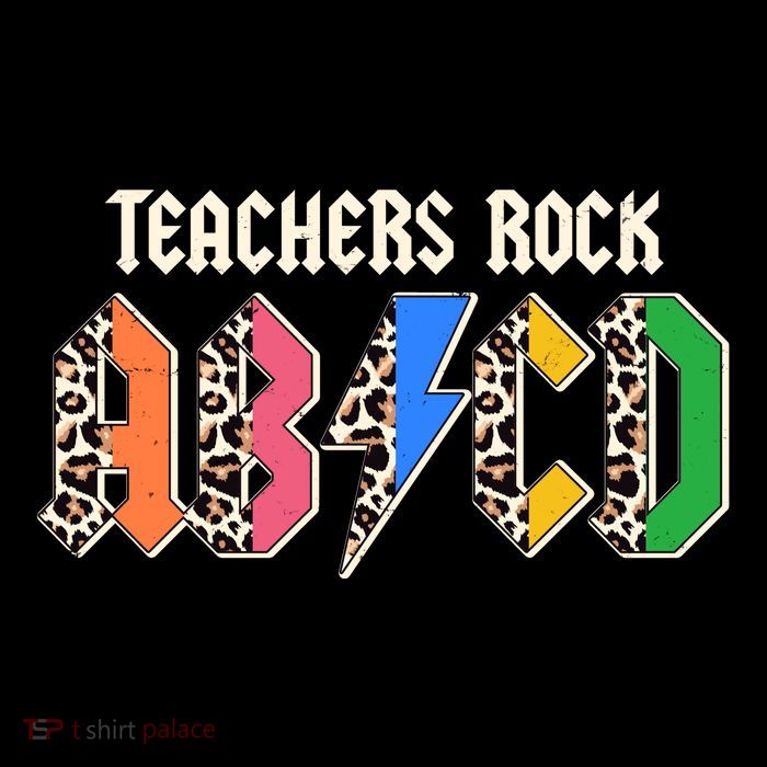 Funny Teachers Rock ABCD Rocker Flatbill Hat