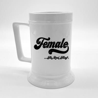 Female The Real Thing Beer Stein