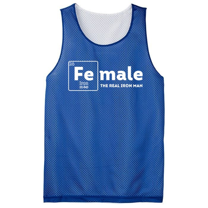 Female The Real Iron Feminist Equal Rights Gift Mesh Reversible Basketball Jersey Tank