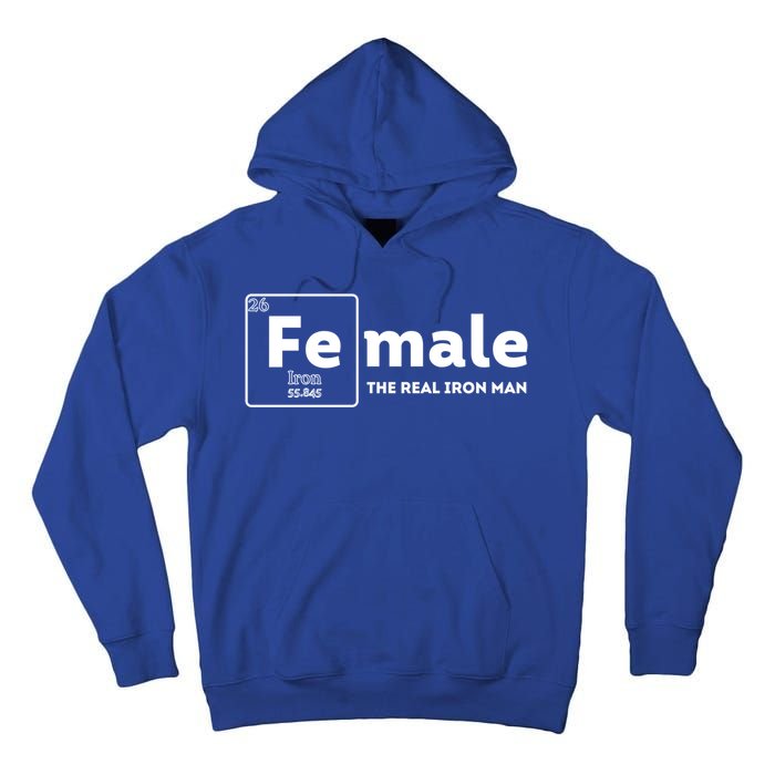 Female The Real Iron Feminist Equal Rights Gift Tall Hoodie