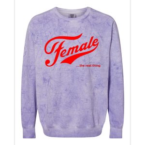 Female The Real Thing Colorblast Crewneck Sweatshirt