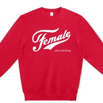 Female The Real Thing Pro Women Premium Crewneck Sweatshirt