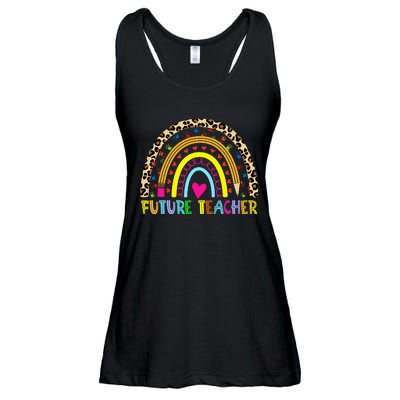 Future Teacher Rainbow Ladies Essential Flowy Tank