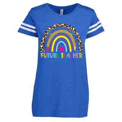 Future Teacher Rainbow Enza Ladies Jersey Football T-Shirt