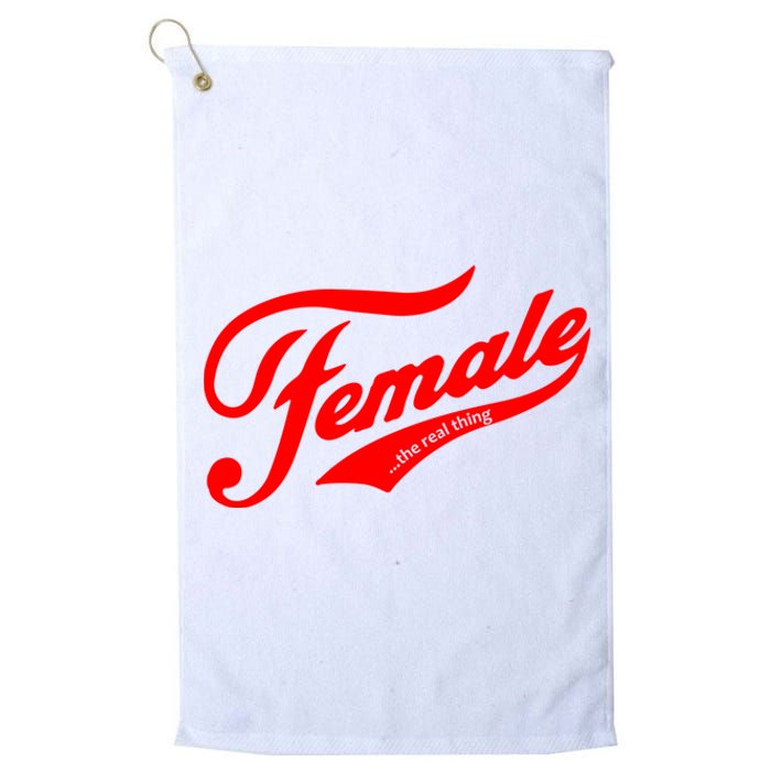 Female The Real Thing Platinum Collection Golf Towel