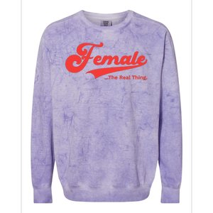 Female The Real Thing Colorblast Crewneck Sweatshirt