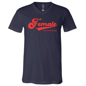 Female The Real Thing V-Neck T-Shirt