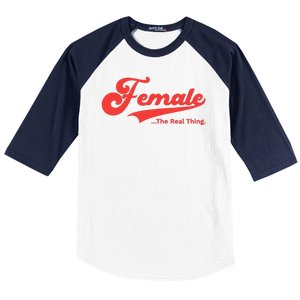 Female The Real Thing Baseball Sleeve Shirt