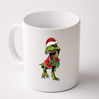 Funny T Rex Dino In Christmas Santa Costume Funny Gift Coffee Mug