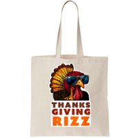 Funny Thanksgiving Rizz Cool Turkey Awesome Fun Tote Bag