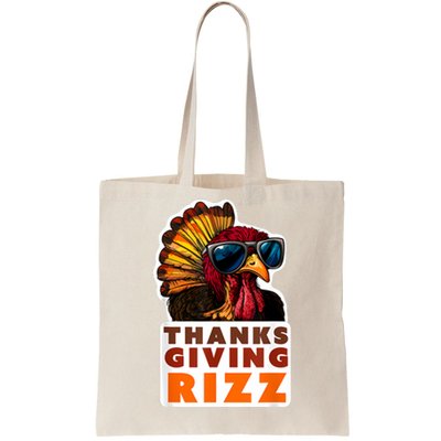 Funny Thanksgiving Rizz Cool Turkey Awesome Fun Tote Bag