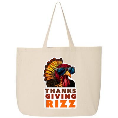 Funny Thanksgiving Rizz Cool Turkey Awesome Fun 25L Jumbo Tote