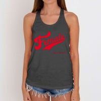 Female The Real Thing Wo Retro Feminism Proud Women's Knotted Racerback Tank